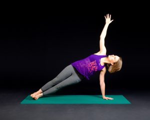 Woman doing side plank